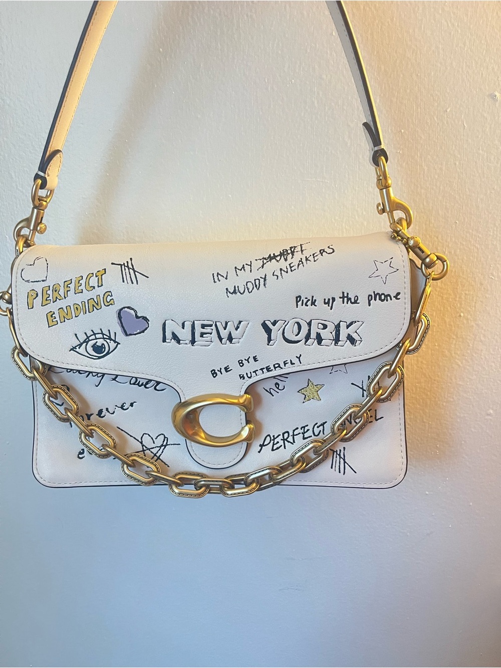 Coach Graffiti Chain Tabby